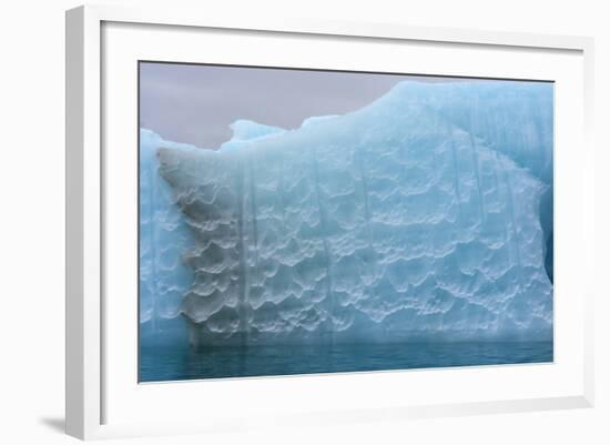 Norway. Svalbard. Nordaustlandet. Brasvelbreen. Textures of Icebergs-Inger Hogstrom-Framed Photographic Print
