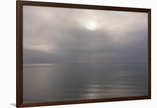 Norway. Svalbard. Nordaustlandet Island. Calm Water and Cloudy Skies-Inger Hogstrom-Framed Photographic Print