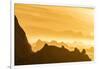 Norway, Svalbard, Nordaustlandet. Silhouette of Icebergs Backlit at Sunset-Jaynes Gallery-Framed Photographic Print