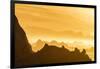 Norway, Svalbard, Nordaustlandet. Silhouette of Icebergs Backlit at Sunset-Jaynes Gallery-Framed Photographic Print