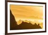 Norway, Svalbard, Nordaustlandet. Silhouette of Icebergs Backlit at Sunset-Jaynes Gallery-Framed Photographic Print