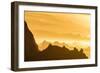 Norway, Svalbard, Nordaustlandet. Silhouette of Icebergs Backlit at Sunset-Jaynes Gallery-Framed Photographic Print