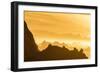 Norway, Svalbard, Nordaustlandet. Silhouette of Icebergs Backlit at Sunset-Jaynes Gallery-Framed Photographic Print