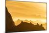 Norway, Svalbard, Nordaustlandet. Silhouette of Icebergs Backlit at Sunset-Jaynes Gallery-Mounted Photographic Print