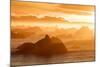 Norway, Svalbard, Nordaustlandet. Silhouette of Icebergs Backlit at Sunset-Jaynes Gallery-Mounted Photographic Print