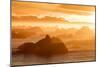 Norway, Svalbard, Nordaustlandet. Silhouette of Icebergs Backlit at Sunset-Jaynes Gallery-Mounted Photographic Print