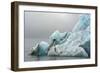 Norway. Svalbard. Spitsbergen. Brepollen. Iceberg with Moraine Dust-Inger Hogstrom-Framed Photographic Print