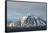 Norway. Svalbard. Spitsbergen. Forlandsundet. Snowy Mountains-Inger Hogstrom-Framed Stretched Canvas