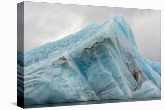 Norway. Svalbard. Spitsbergen. Hornsund. Brepollen. Icebergs Patterns-Inger Hogstrom-Stretched Canvas