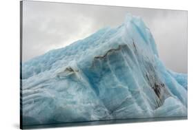 Norway. Svalbard. Spitsbergen. Hornsund. Brepollen. Icebergs Patterns-Inger Hogstrom-Stretched Canvas