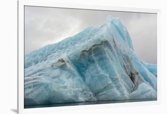 Norway. Svalbard. Spitsbergen. Hornsund. Brepollen. Icebergs Patterns-Inger Hogstrom-Framed Photographic Print