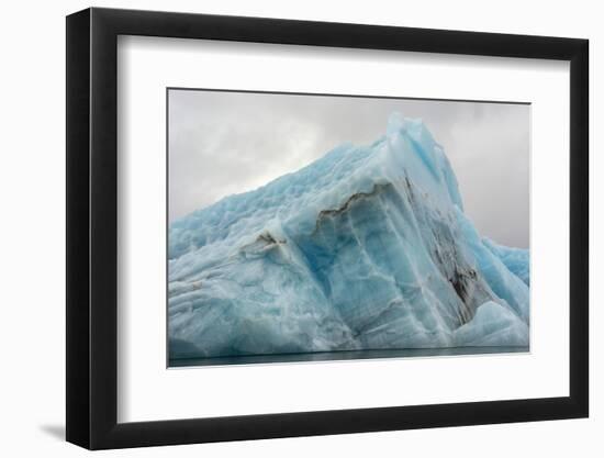 Norway. Svalbard. Spitsbergen. Hornsund. Brepollen. Icebergs Patterns-Inger Hogstrom-Framed Photographic Print