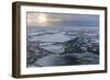 Norway, Svalbard, Spitsbergen. Polar Bear on Sea Ice at Sunset-Jaynes Gallery-Framed Photographic Print