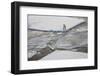 Norway, Svalbard, Spitsbergen. Polar Bear Stands on Sea Ice-Jaynes Gallery-Framed Photographic Print