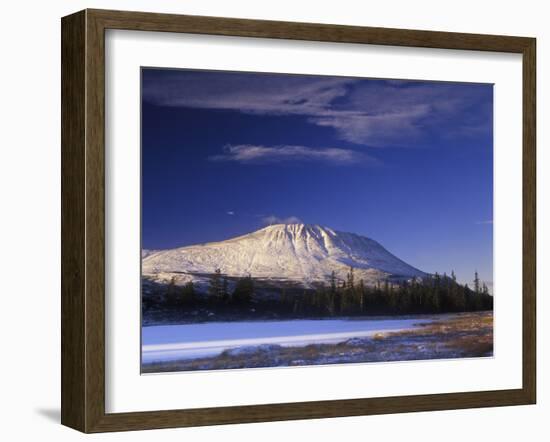 Norway, Telemark, Gaustatoppen at Morning Light in Winter-Andreas Keil-Framed Photographic Print