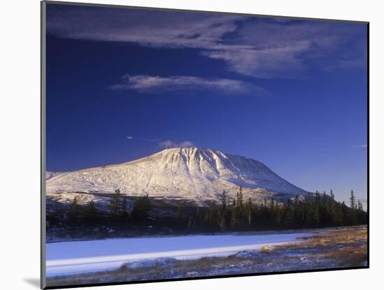 Norway, Telemark, Gaustatoppen at Morning Light in Winter-Andreas Keil-Mounted Photographic Print