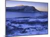 Norway, Telemark, Moonrise over the Heddersfjell in Winter-Andreas Keil-Mounted Photographic Print