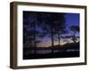 Norway, Telemark, Nisser Lake, Moonrise-Andreas Keil-Framed Photographic Print