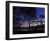 Norway, Telemark, Nisser Lake, Moonrise-Andreas Keil-Framed Photographic Print