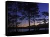 Norway, Telemark, Nisser Lake, Moonrise-Andreas Keil-Stretched Canvas