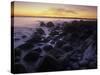 Norway, Telemark, the North Sea, Skagerag, Mšlen, Beach with Glacial Pebbles after Sunset-Andreas Keil-Stretched Canvas