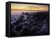 Norway, Telemark, the North Sea, Skagerag, Mšlen, Beach with Glacial Pebbles after Sunset-Andreas Keil-Framed Stretched Canvas