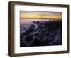 Norway, Telemark, the North Sea, Skagerag, Mšlen, Beach with Glacial Pebbles after Sunset-Andreas Keil-Framed Photographic Print