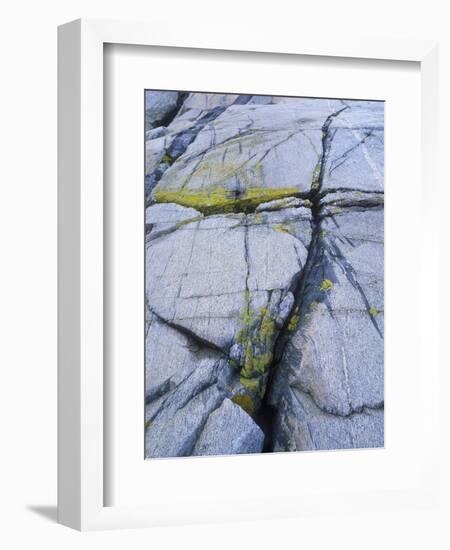 Norway, Telemark, the North Sea, Skagerak, Portšr, Lichen-Covered Rocks-Andreas Keil-Framed Photographic Print