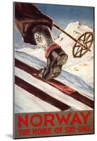 Norway - The Home of Skiing-null-Mounted Poster