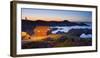 Norway, Vest Adger, Houses, Coast, Dusk-Rainer Mirau-Framed Photographic Print