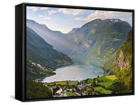 Norway, Western Fjords, Geiranger Fjord-Shaun Egan-Framed Stretched Canvas