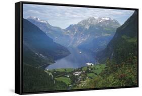 Norway, Western Fjords, Geiranger Fjord-Gavin Hellier-Framed Stretched Canvas