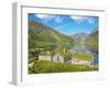 Norway, Western Fjords, Sogn Og Fjordane, Sheep Infront of Traditional Cottages by Lake-Shaun Egan-Framed Photographic Print