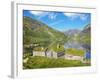 Norway, Western Fjords, Sogn Og Fjordane, Sheep Infront of Traditional Cottages by Lake-Shaun Egan-Framed Photographic Print
