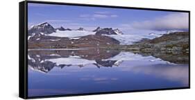 Norwegen, Jotunheimen Nationalpark, Sognefjell, Sm-Rstabtindane, Bergsee-Rainer Mirau-Framed Stretched Canvas