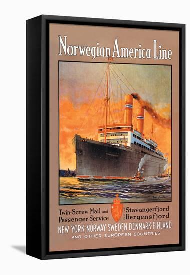 Norwegian-America Cruise Line-null-Framed Stretched Canvas