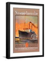 Norwegian-America Cruise Line-null-Framed Art Print