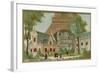 Norwegian and Gas Pavillion at Paris World Fair-null-Framed Giclee Print