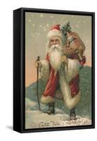 Norwegian Christmas Card-null-Framed Stretched Canvas