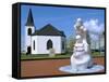 Norwegian Church and Antarctic 100 Memorial, Waterfront Park, Cardiff, Wales-Peter Thompson-Framed Stretched Canvas
