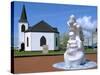 Norwegian Church and Antarctic 100 Memorial, Waterfront Park, Cardiff, Wales-Peter Thompson-Stretched Canvas
