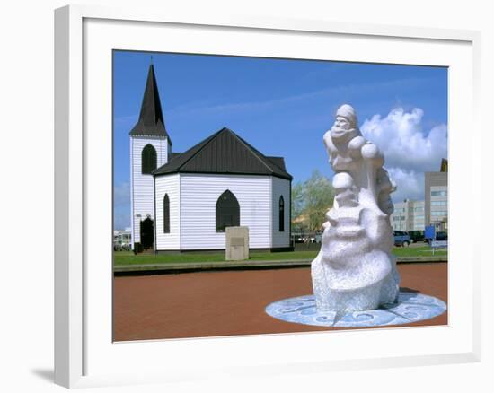 Norwegian Church and Antarctic 100 Memorial, Waterfront Park, Cardiff, Wales-Peter Thompson-Framed Photographic Print