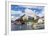 Norwegian Cod Fishing Town of Reine, Lofoton Islands, Norway, Scandinavia, Europe-Michael Nolan-Framed Photographic Print