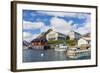 Norwegian Cod Fishing Town of Reine, Lofoton Islands, Norway, Scandinavia, Europe-Michael Nolan-Framed Photographic Print