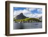 Norwegian Cod Fishing Town of Reine, Lofoton Islands, Norway, Scandinavia, Europe-Michael Nolan-Framed Photographic Print