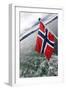 Norwegian Flag on a Boat-Felipe Rodríguez-Framed Photographic Print