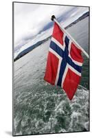 Norwegian Flag on a Boat-Felipe Rodríguez-Mounted Photographic Print