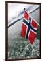 Norwegian Flag on a Boat-Felipe Rodríguez-Framed Photographic Print