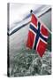 Norwegian Flag on a Boat-Felipe Rodríguez-Stretched Canvas