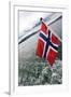 Norwegian Flag on a Boat-Felipe Rodríguez-Framed Photographic Print